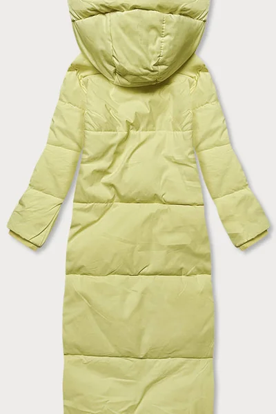 Světle žlutý dámský prošívaný kabát Ann Gissy