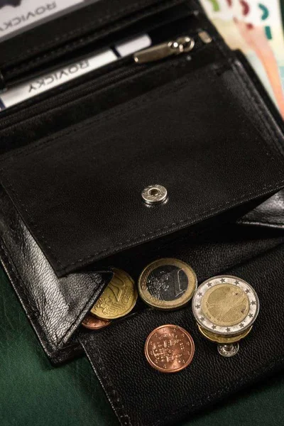 Kožená pánská peněženka v černé barvě FPrice