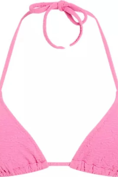 Světle růžová trojúhelníková dámská plavková podprsenka Calvin Klein