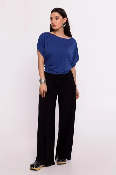 Dámský Off-Shoulder Top s Netopýřími Rukávy - BeWear