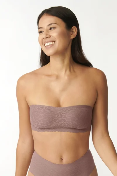 Dámská podprsenka Sloggi Zero Feel Lace K640 Bandeau kakao (CACAO)