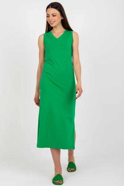 Zelené dámské šaty v midi délce Och Bella