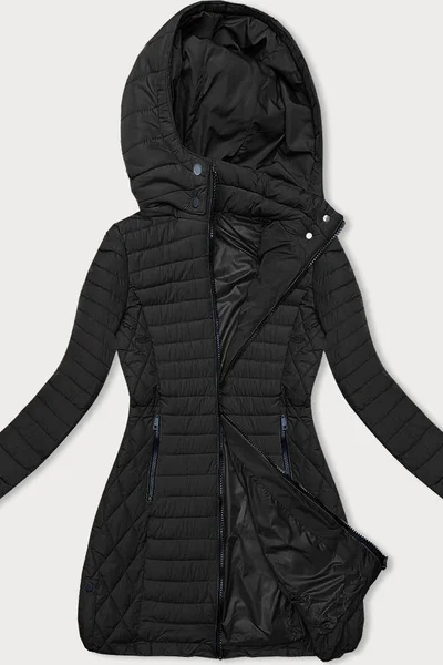 Prošívaný dámský kabátek s kapucí LHD