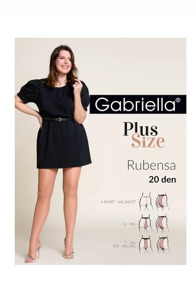 Dámské punčochové kalhoty Gabriella Rubensa Plus Size SD742 N134 8-9