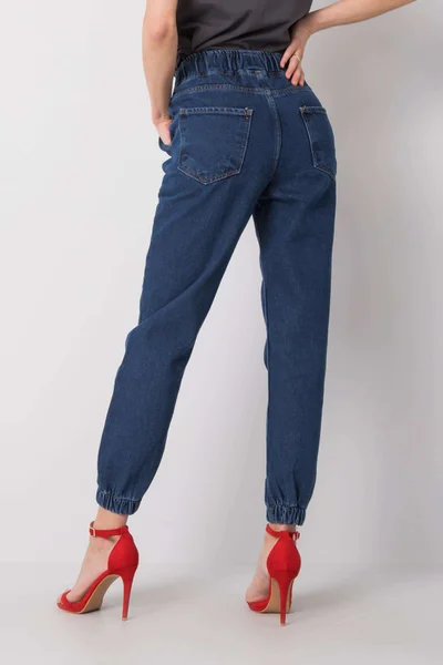 Dámské RUE PARIS Modré džíny s vysokým pasem FPrice