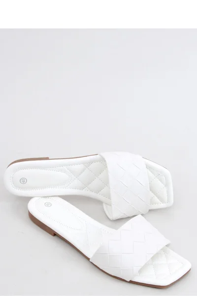 Dámské koženkové pantofle v bílé barvě SEASTAR