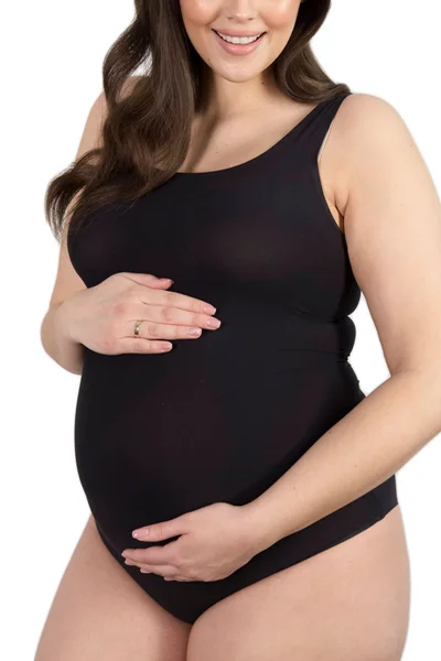 Dámské těhotenské spodní tílko v černé barvě Julimex