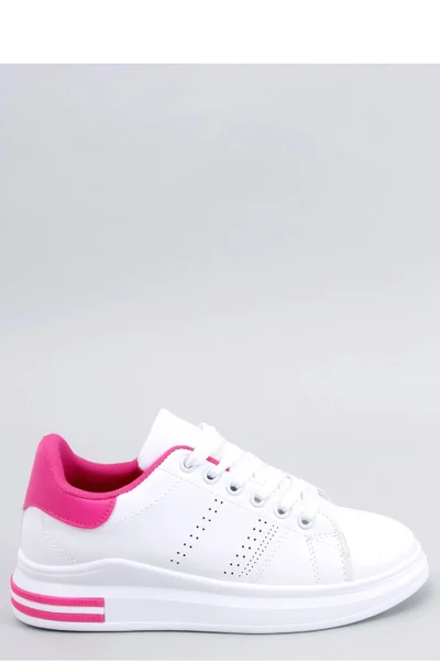 Bílo-růžové dámské sportovní tenisky Inello