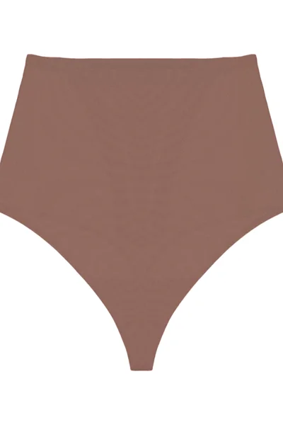 Triumph dámské stahovací string kalhotky Highwaist - Brown