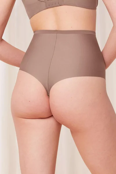 Triumph dámské stahovací string kalhotky Highwaist - Brown