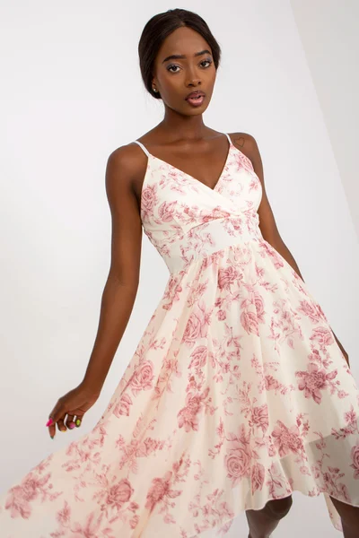 Letní asymetrické šaty s květinovým potiskem FPrice