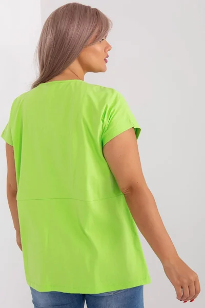 Neon zelené dámské tričko s kapsami RELEVANCE