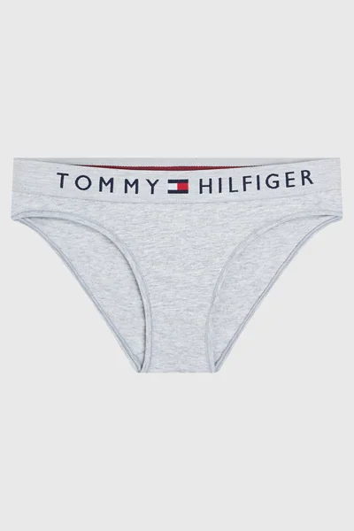 Světle šedé dámské bavlněné kalhotky Tommy Hilfiger