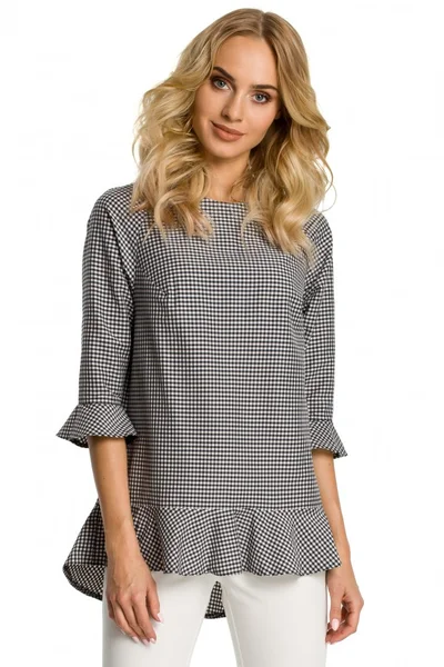 Dámská halenka s volánky Gingham - Moe