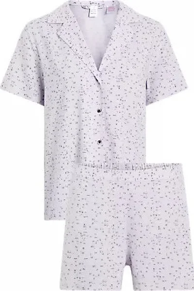 Dámské pyžamo s propínací košilí a šortkami Calvin Klein