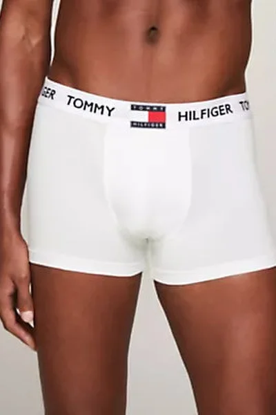 Bílé bavlněné pánské boxerky Tommy Hilfiger