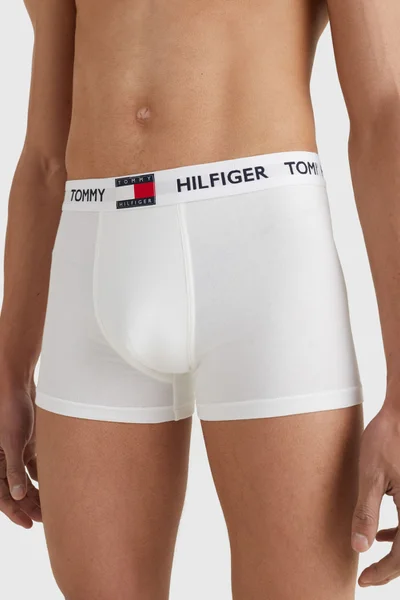 Bílé bavlněné pánské boxerky Tommy Hilfiger