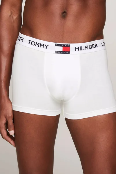 Bílé bavlněné pánské boxerky Tommy Hilfiger