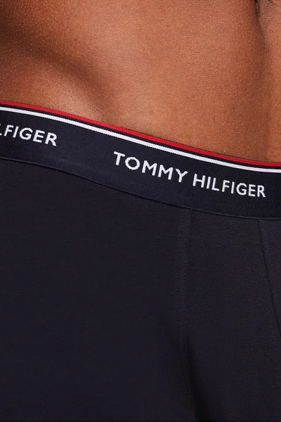 3ks tmavě modré pánské elastické boxerky Tommy Hilfiger