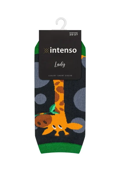 Nepárové dámské ponožky Intenso AM193 Luxury Lady fuchsie