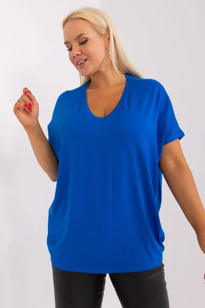 Královsky modré dámské volné tričko RELEVANCE univerzální velikost