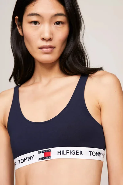 Tmavě modrá dámská bavlněná braletka Tommy Hilfiger