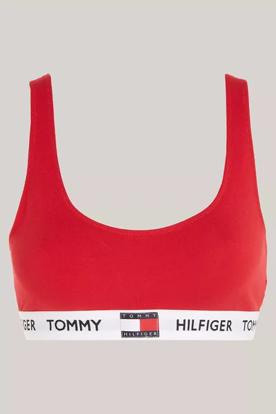 Červená dámská bavlněná braletka Tommy Hilfiger