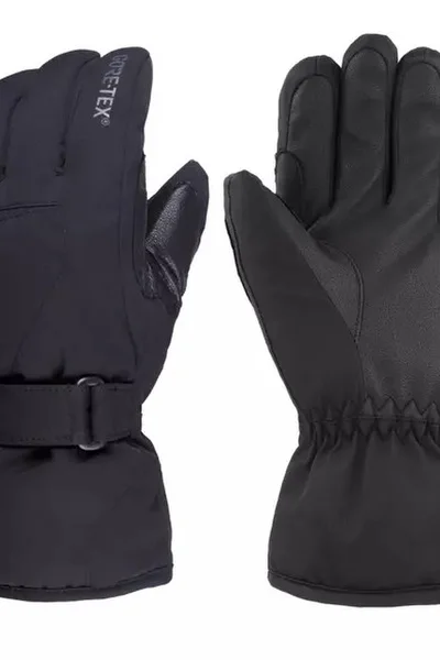 Černé rukavice pro děti na zimní sporty Eska