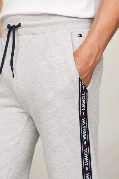 Světle šedé pánské teplákové kalhoty Tommy Hilfiger