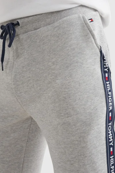 Světle šedé pánské teplákové kalhoty Tommy Hilfiger