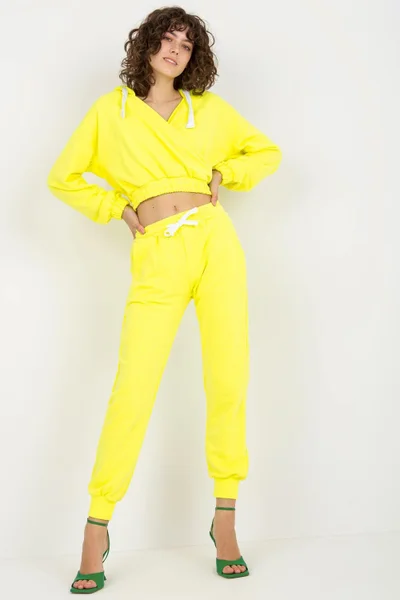 Žlutá dámská tepláková souprava ex moda