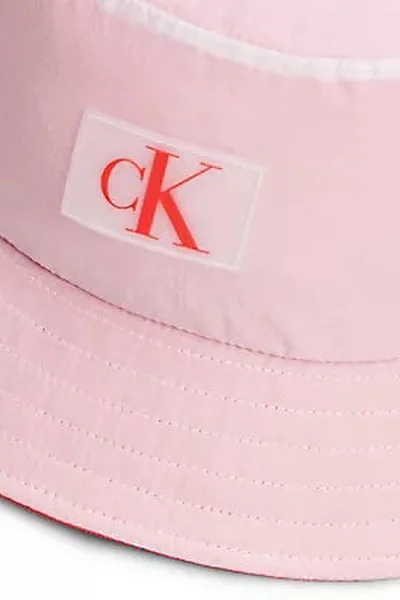 Světle růžový unisex klobouk Calvin Klein