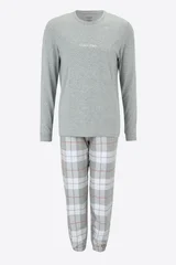 Pánské pyžamo - V939 1N0 - šedábílá - Calvin Klein