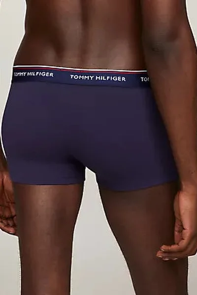 Tmavě modré pánské boxerky z organické bavlny Tommy Hilfiger 3ks