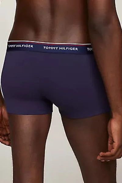 Tmavě modré pánské boxerky z organické bavlny Tommy Hilfiger 3ks