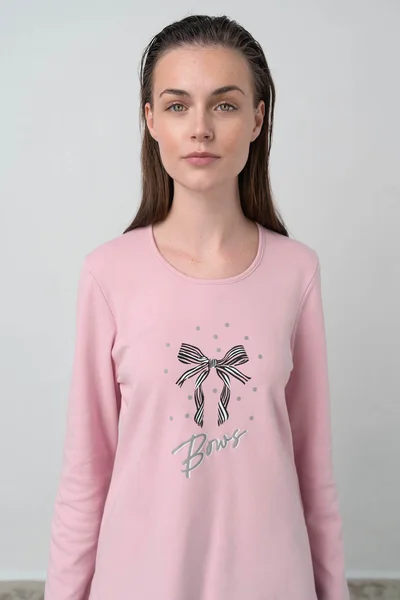 Vamp - Pohodlné dámské pyžamo ZH190 - Vamp (v barvě pink nectar)