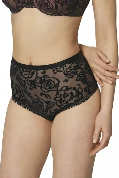 Dámská černá tanga Velvet Rose Spotlight Triumph