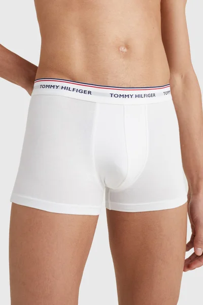 Elastické pánské boxerky v bílé barvě Tommy Hilfiger 3ks