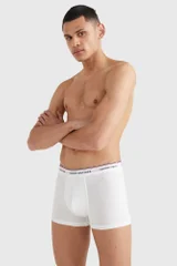 Elastické pánské boxerky v bílé barvě Tommy Hilfiger 3ks