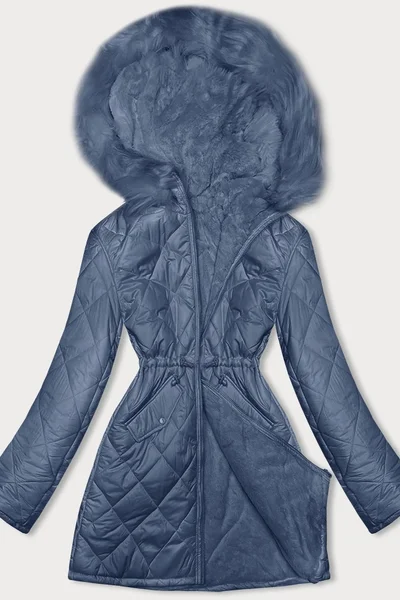 Modrý prošívaný dámský oboustranný kabátek Z-DESIGN