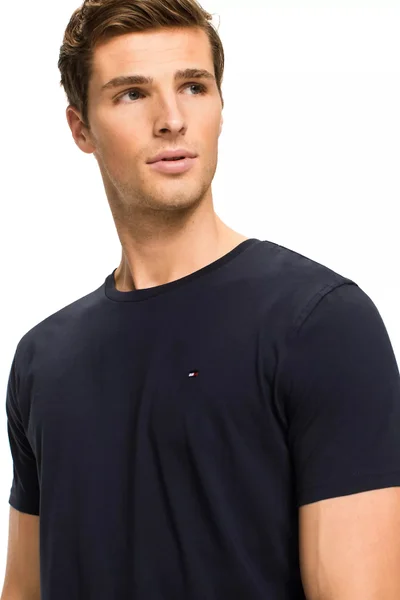 Přiléhavé pánské bavlněné tričko s krátkým rukávem Tommy Hilfiger