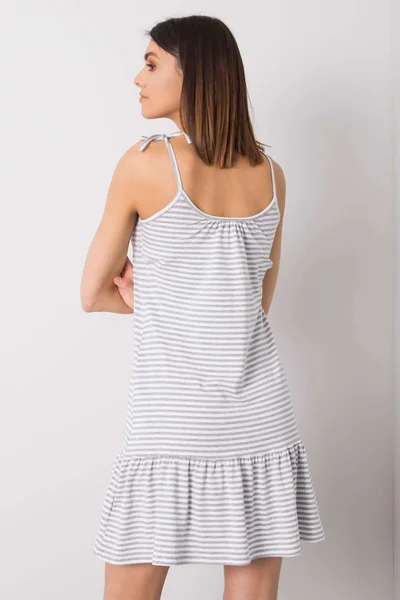 Světle šedé dámské letní mini šaty FPrice