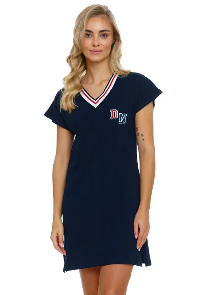 Doktor Nap Dámská Noční Košile Navy Blue Mini