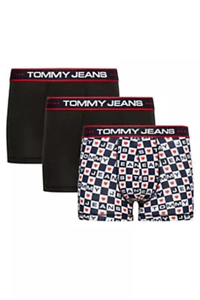 Barevné vzorované pánské boxerky v dárkovém balení 3 ks Tommy Hilfiger