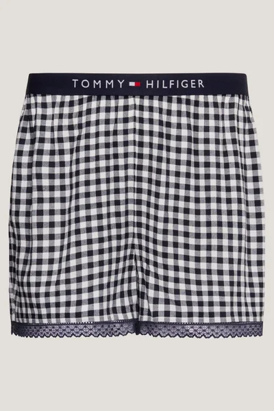 Kostkované dámské šortky k pyžamu Tommy Hilfiger