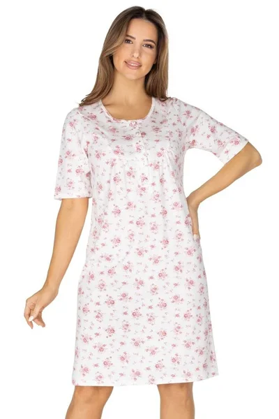 Dámská noční košilka Stela s růžovými květy Regina