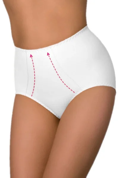 Korekční tvarující dámské bílé kalhotky Eldar plus size