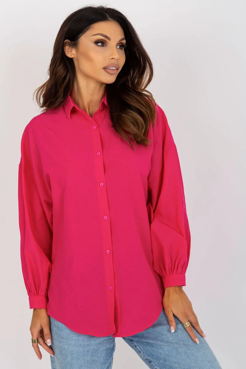 Tmavě růžová dámská košile Factory Price
