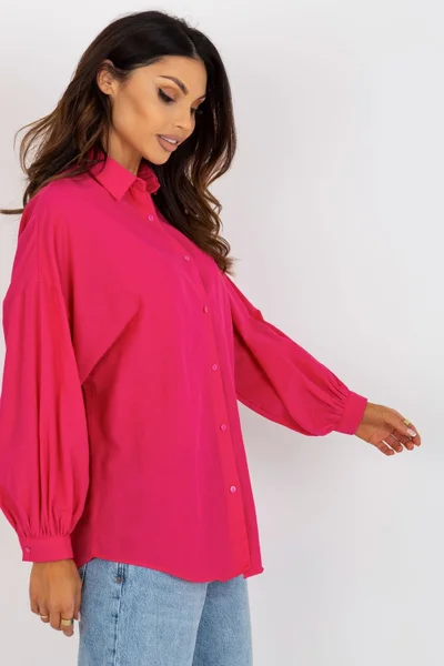 Tmavě růžová dámská košile Factory Price