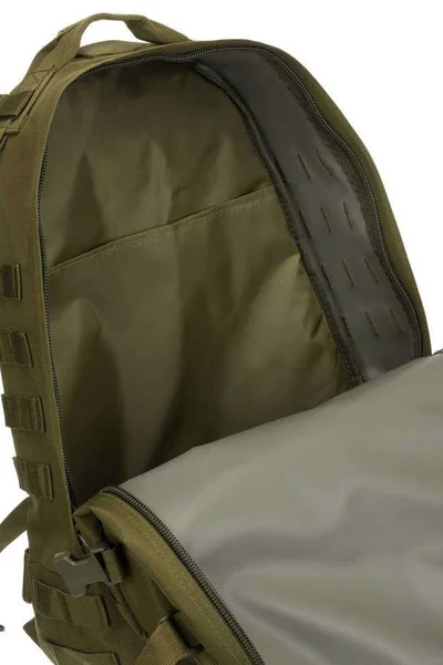 Khaki unisex praktický batoh s kapsami FPrice
